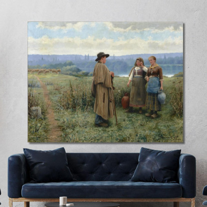 Un Momento Di Ozio Daniel Ridgway Knight drk2 quadro stampato su tela