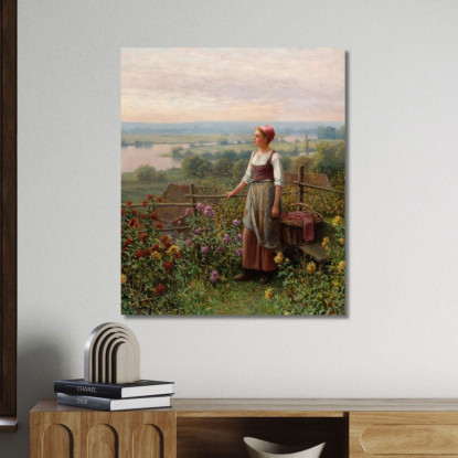 Sera A Chantemesle Daniel Ridgway Knight drk8 quadro stampato su tela