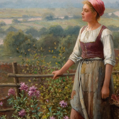 Sera A Chantemesle Daniel Ridgway Knight drk8 quadro stampato su tela