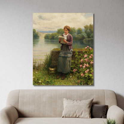 Notizie Interessanti Daniel Ridgway Knight drk13 quadro stampato su tela
