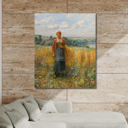 Jeannine Che Spigola Daniel Ridgway Knight drk14 quadro stampato su tela