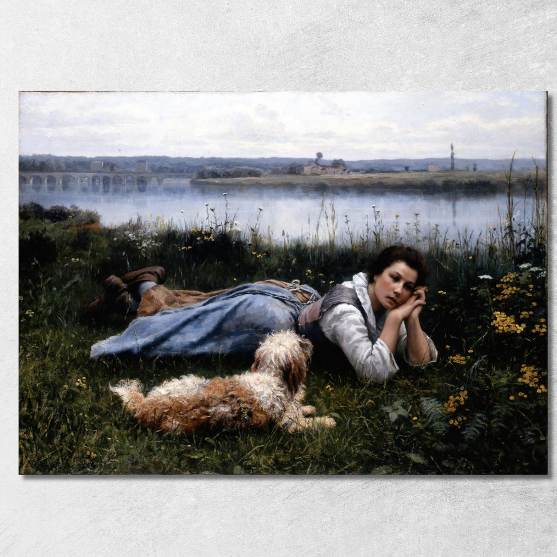 Sogno Ad Occhi Aperti Daniel Ridgway Knight drk23 quadro stampato su tela Sogno Ad Occhi Aperti Daniel Ridgway Knight drk23 quadro stampato su tela