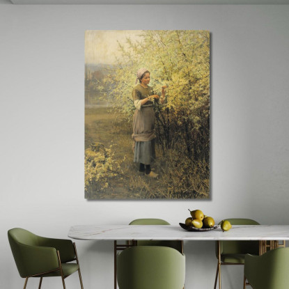 Primavera Daniel Ridgway Knight drk24 quadro stampato su tela
