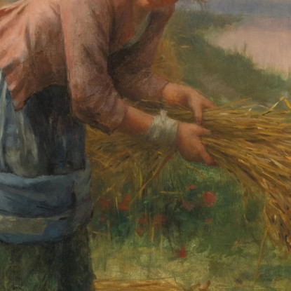 La Spigolatrice Daniel Ridgway Knight drk25 quadro stampato su tela