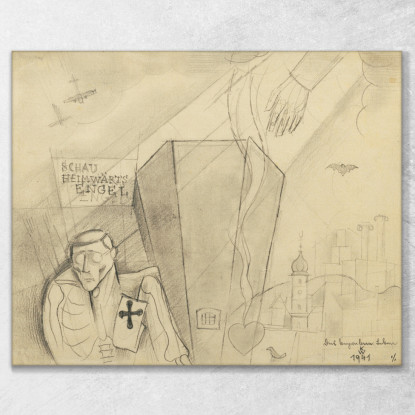 La Vita Sepolta Karl Wiener kwn91 quadro stampato su tela