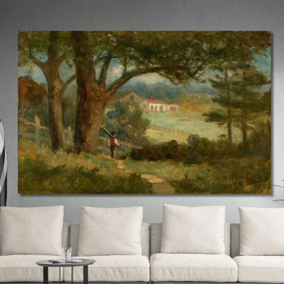 Verso Casa Edward Mitchell Bannister emb11 quadro stampato su tela
