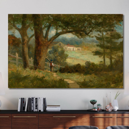 Verso Casa Edward Mitchell Bannister emb11 quadro stampato su tela