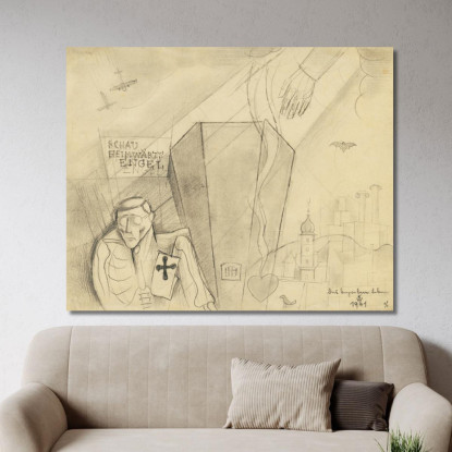 La Vita Sepolta Karl Wiener kwn91 quadro stampato su tela