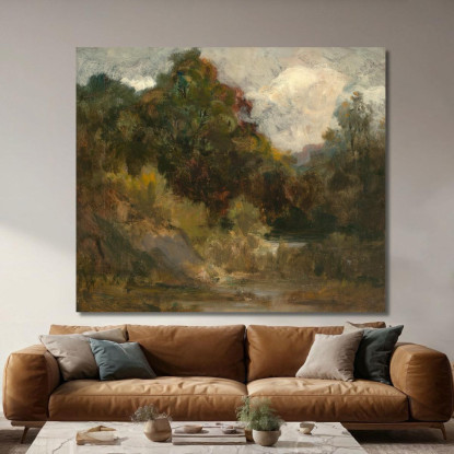 Paesaggio: Alberi Edward Mitchell Bannister emb13 quadro stampato su tela