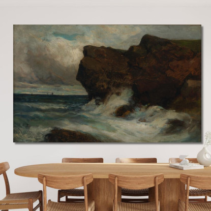 Scogliere Dell'Oceano Edward Mitchell Bannister emb20 quadro stampato su tela
