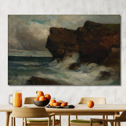Scogliere Dell'Oceano Edward Mitchell Bannister emb20 quadro stampato su tela