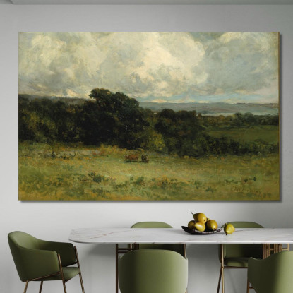 Pascoli Piacevoli Edward Mitchell Bannister emb22 quadro stampato su tela