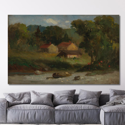Fattoria Rocciosa Newport Edward Mitchell Bannister emb24 quadro stampato su tela