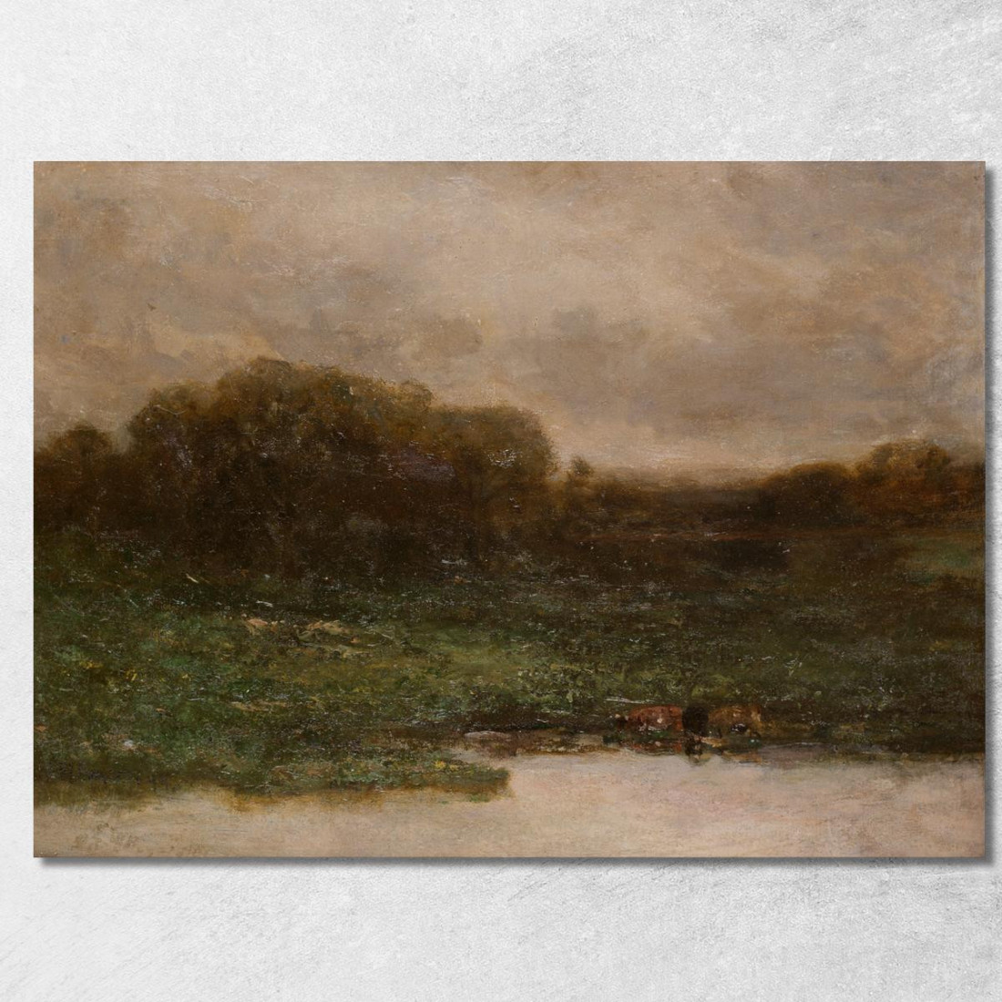 Crepuscolo Estivo Edward Mitchell Bannister emb28 quadro stampato su tela Crepuscolo Estivo Edward Mitchell Bannister emb28 quadro stampato su tela