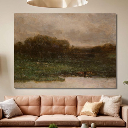 Crepuscolo Estivo Edward Mitchell Bannister emb28 quadro stampato su tela