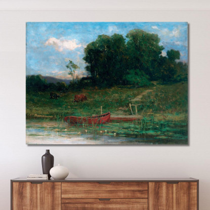 L'Attracco Della Fattoria Edward Mitchell Bannister emb35 quadro stampato su tela