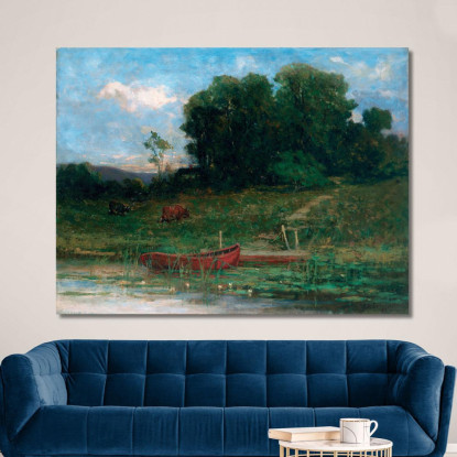 L'Attracco Della Fattoria Edward Mitchell Bannister emb35 quadro stampato su tela