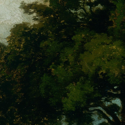 Uomo A Cavallo Con Donna E Cane Edward Mitchell Bannister emb58 quadro stampato su tela