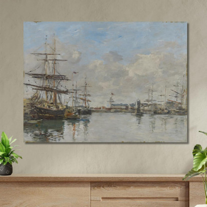 Il Porto Di Le Havre Eugène Boudin ebd1 quadro stampato su tela