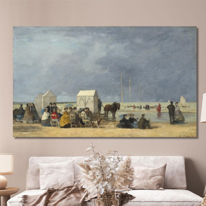 Ora Del Bagno A Deauville Eugène Boudin ebd9 quadro stampato su tela