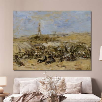Pardon Di Sainte-Anne-La-Palud Eugène Boudin ebd103 quadro stampato su tela