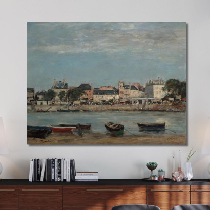 Il Porto Di Trouville Eugène Boudin ebd142 quadro stampato su tela