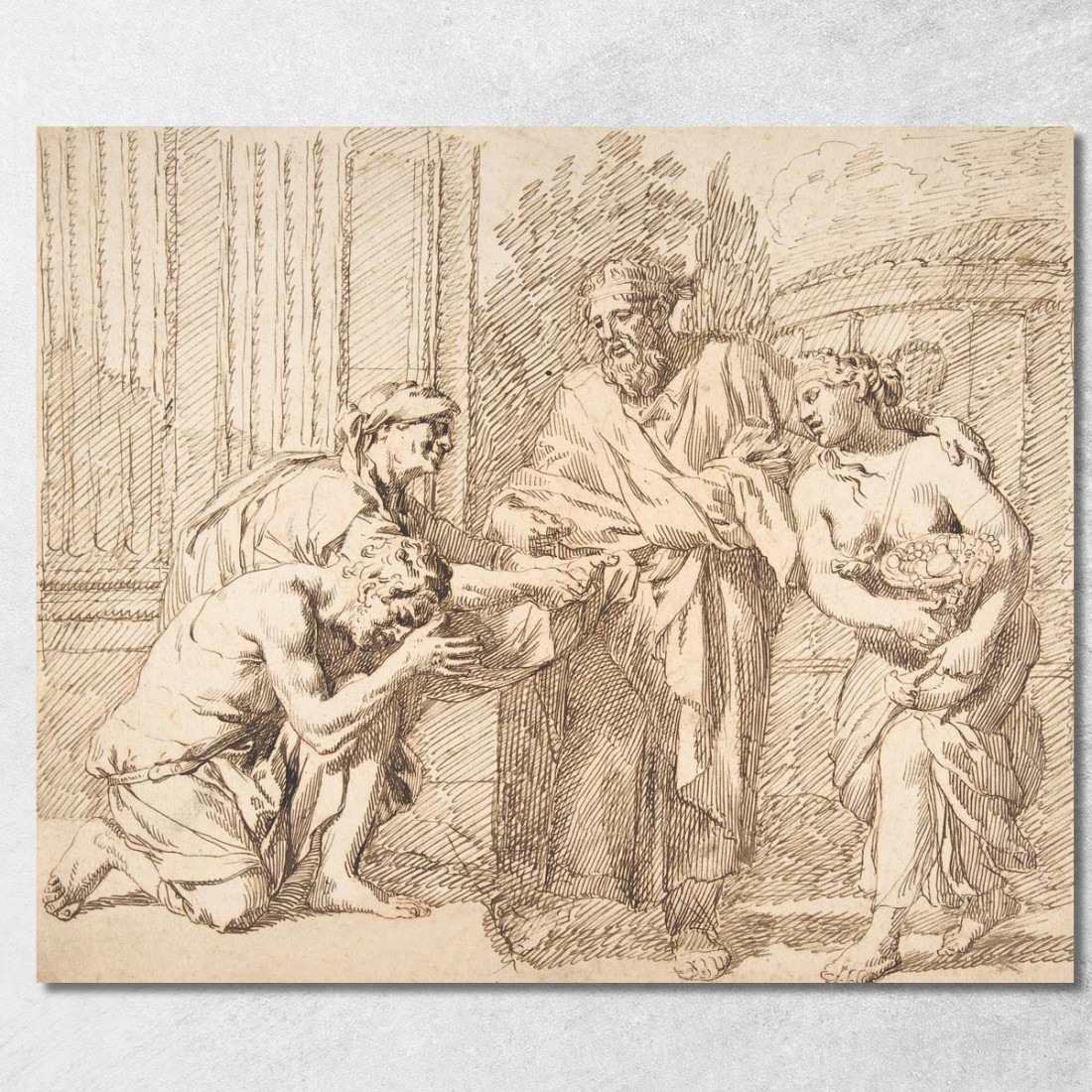 Allegoria Della Fecondità Gerard de Lairesse gdl4 quadro stampato su tela Allegoria Della Fecondità Gerard de Lairesse gdl4 quadro stampato su tela