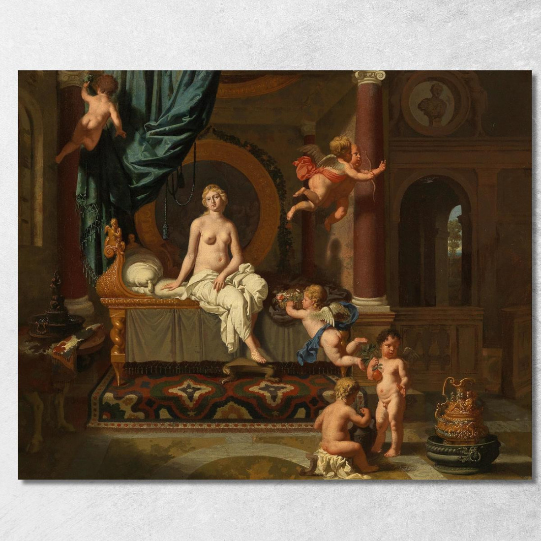 Herse In Attesa Dell'Arrivo Di Mercurio Gerard de Lairesse gdl18 quadro stampato su tela Herse In Attesa Dell'Arrivo Di Mercurio Gerard de Lairesse gdl18 quadro stampato su tela