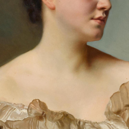 Ritratto Di Una Dama In Rosa Gustave Jean Jacquet gjj5 quadro stampato su tela