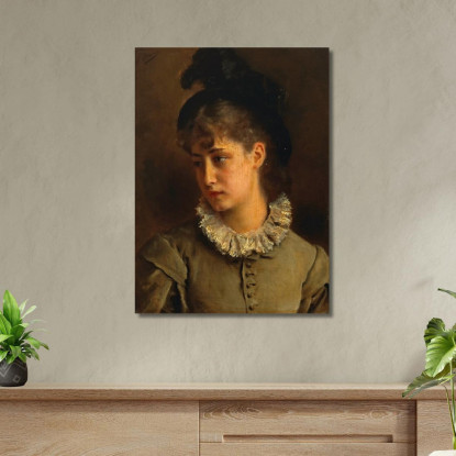Una Bellezza Solenne Gustave Jean Jacquet gjj6 quadro stampato su tela