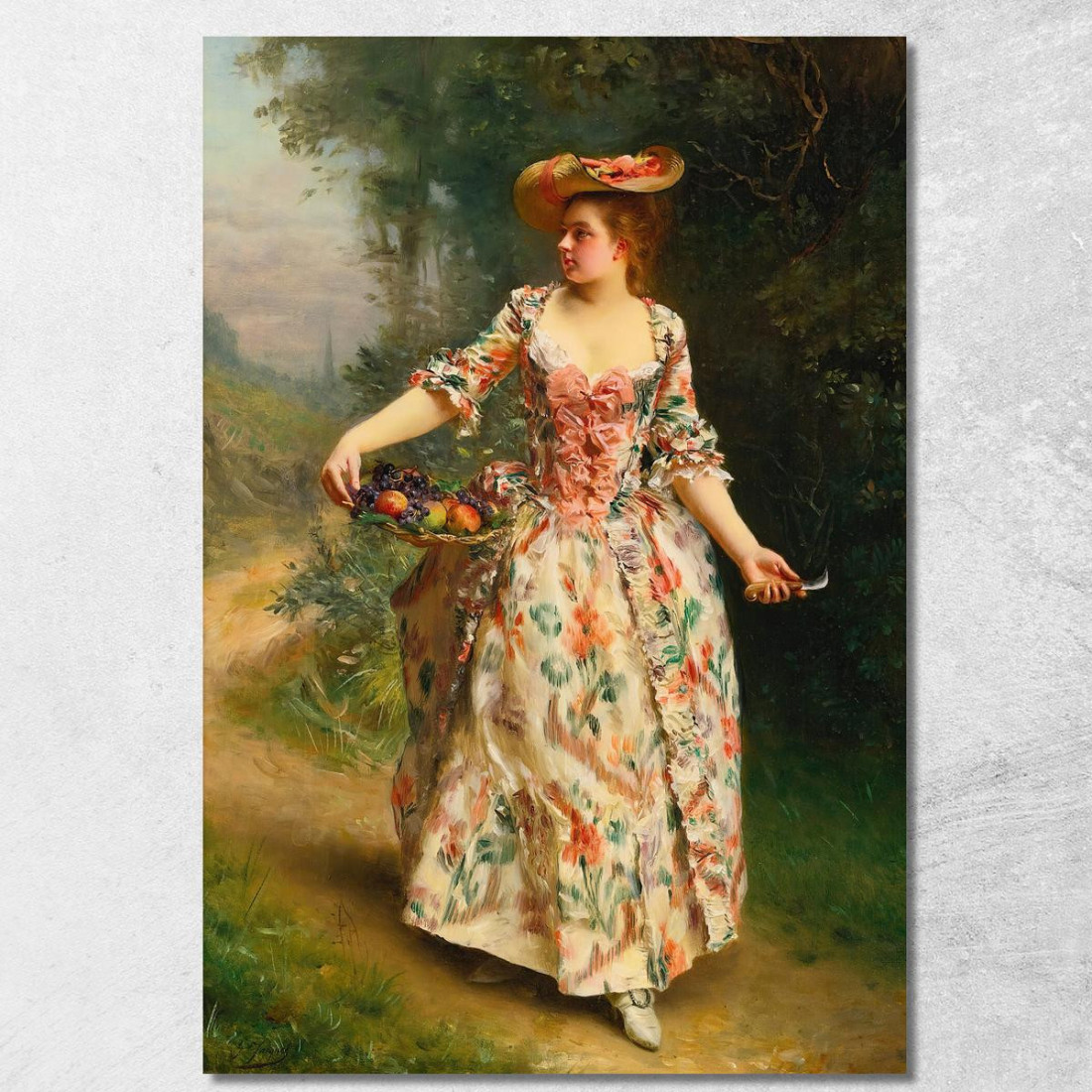 Una Passeggiata Nel Parco Gustave Jean Jacquet gjj7 quadro stampato su tela Una Passeggiata Nel Parco Gustave Jean Jacquet gjj7 quadro stampato su tela