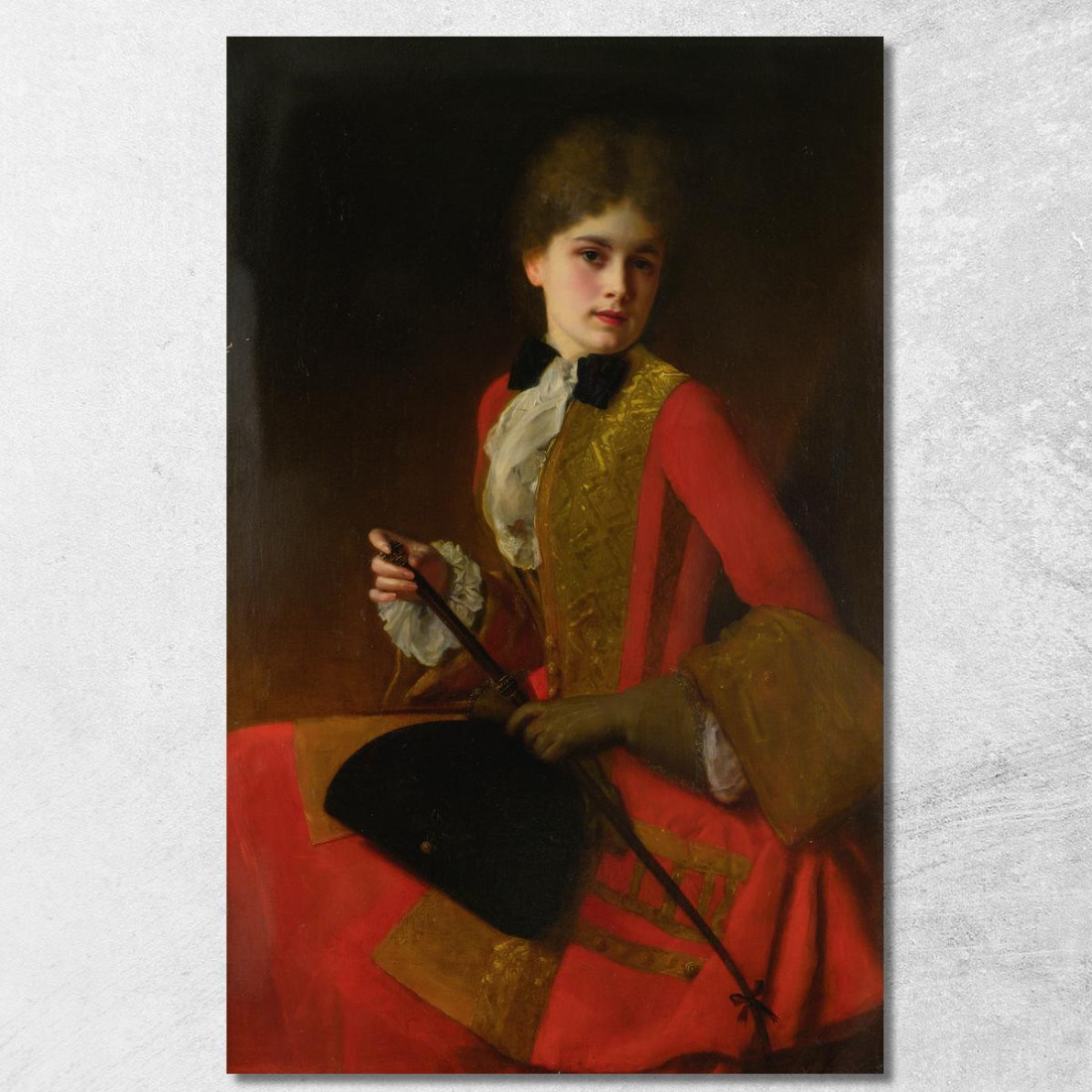 Ragazza In Abito Da Equitazione Gustave Jean Jacquet gjj11 quadro stampato su tela Ragazza In Abito Da Equitazione Gustave Jean Jacquet gjj11 quadro stampato su tela