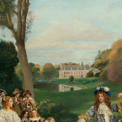 La Danza Al Castello Di Kerduel Conte Di Champagny Gustave Jean Jacquet gjj14 quadro stampato su tela