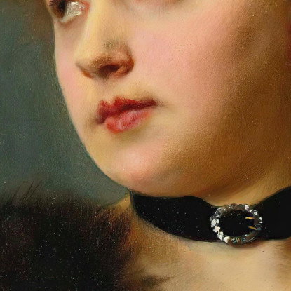 Parigina Gustave Jean Jacquet gjj17 quadro stampato su tela