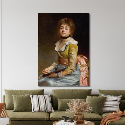 Ritratto Di Un Artista Gustave Jean Jacquet gjj20 quadro stampato su tela