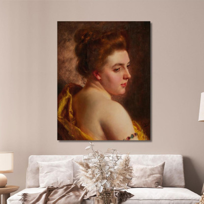 Spalle Bianche Gustave Jean Jacquet gjj24 quadro stampato su tela