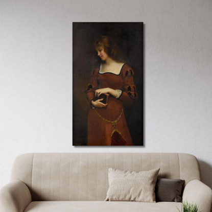 Pensiero Malinconico Gustave Jean Jacquet gjj25 quadro stampato su tela