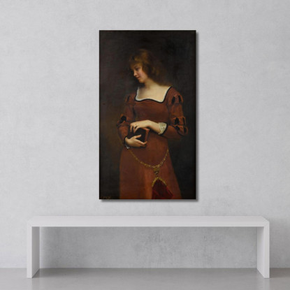 Pensiero Malinconico Gustave Jean Jacquet gjj25 quadro stampato su tela