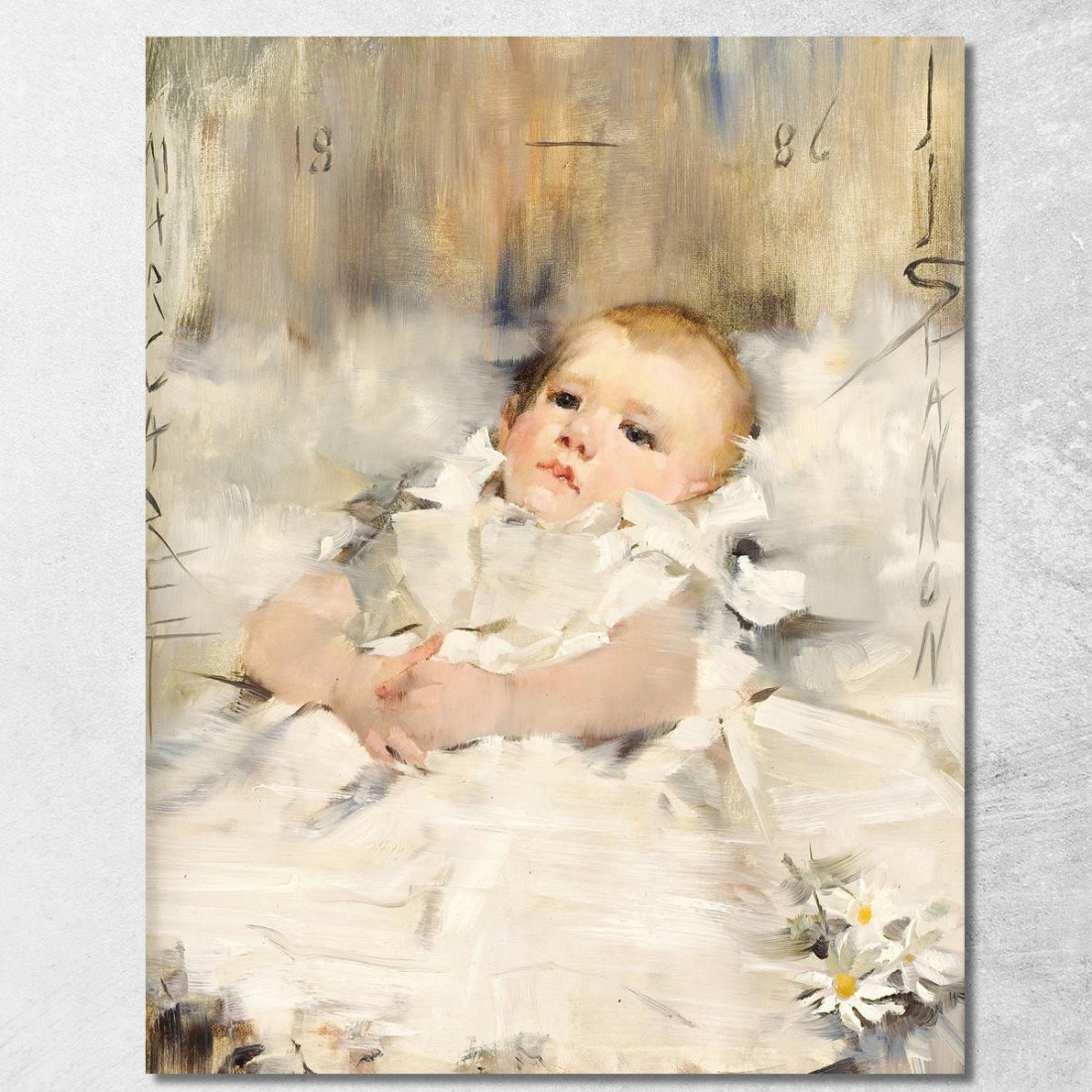 Bambina In Abito Con Volant James Jebusa Shannon jjs2 quadro stampato su tela Bambina In Abito Con Volant James Jebusa Shannon jjs2 quadro stampato su tela