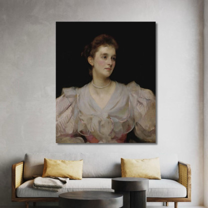 Ritratto Di Una Signora 2 James Jebusa Shannon jjs21 quadro stampato su tela