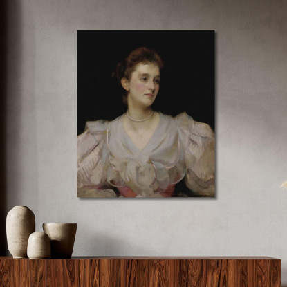 Ritratto Di Una Signora 2 James Jebusa Shannon jjs21 quadro stampato su tela