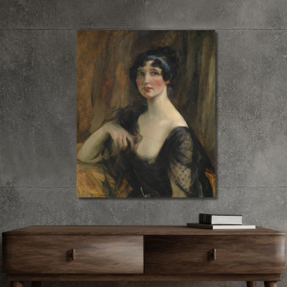 Ritratto Di Una Signora James Jebusa Shannon jjs22 quadro stampato su tela