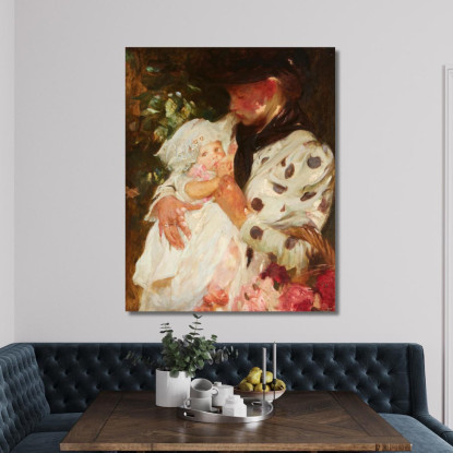 La Venditrice Di Fiori James Jebusa Shannon jjs40 quadro stampato su tela