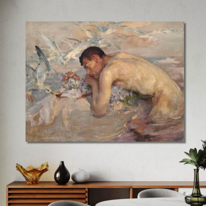 Il Tritone E La Fanciulla James Jebusa Shannon jjs42 quadro stampato su tela