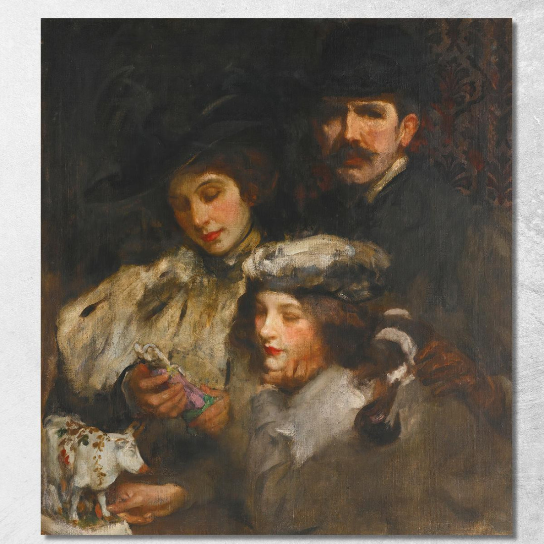 Il Pittore Sua Moglie E Sua Figlia James Jebusa Shannon jjs44 quadro stampato su tela Il Pittore Sua Moglie E Sua Figlia James Jebusa Shannon jjs44 quadro stampato su tela