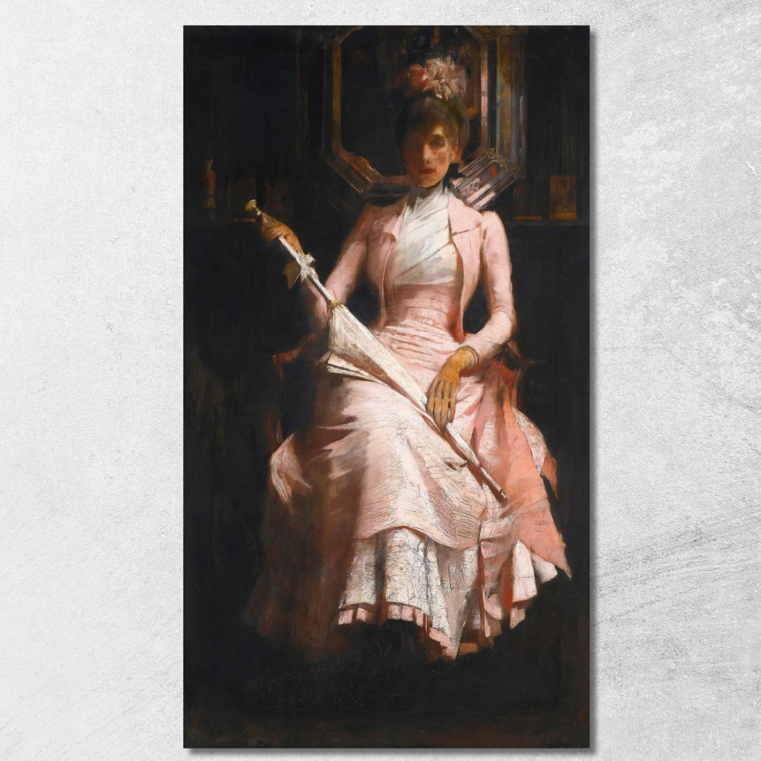 L'Abito Di Seta Rosa James Jebusa Shannon jjs45 quadro stampato su tela L'Abito Di Seta Rosa James Jebusa Shannon jjs45 quadro stampato su tela