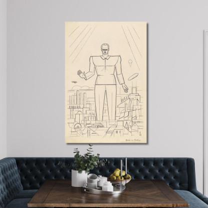 Il Dio Bianco Karl Wiener kwn134 quadro stampato su tela