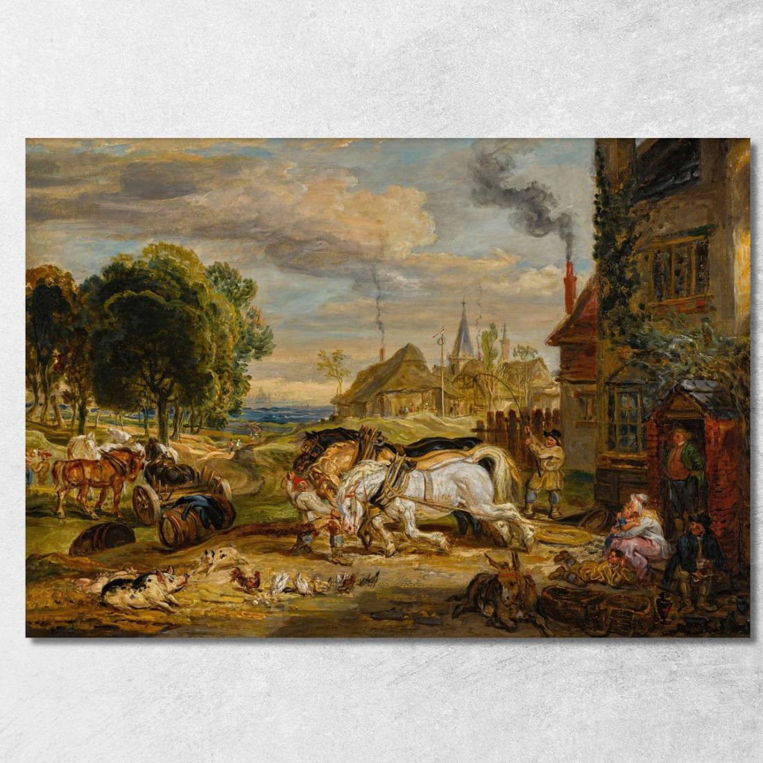 Studio Per "Sides All" Al Bunch Of Grapes Tavern Kensington James Ward jwr34 quadro stampato su tela Studio Per "Sides All" Al Bunch Of Grapes Tavern Kensington James Ward jwr34 quadro stampato su tela