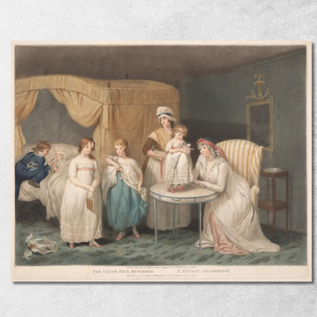 Il Volto Pulito Ricompensato James Ward jwr35 quadro stampato su tela Il Volto Pulito Ricompensato James Ward jwr35 quadro stampato su tela