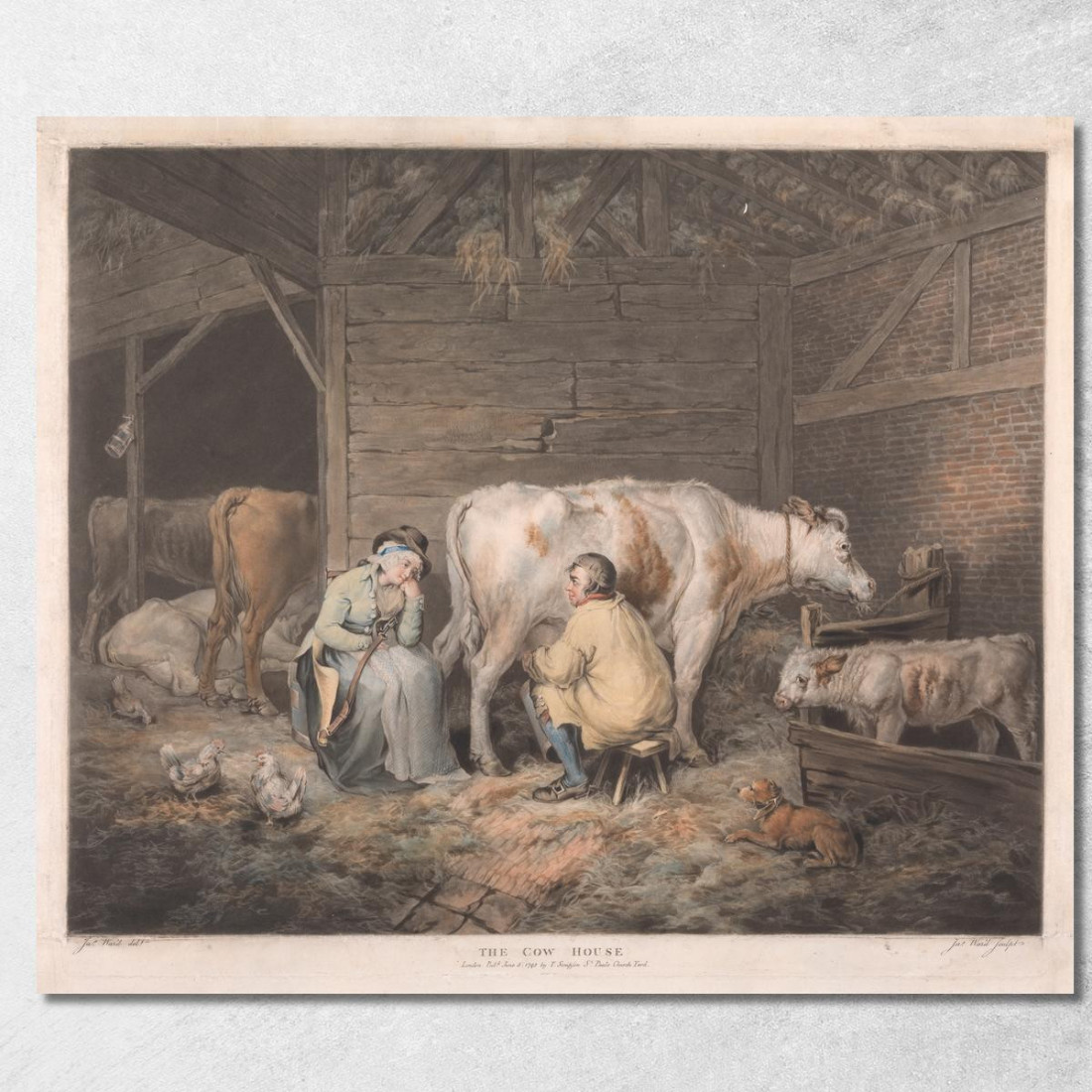 La Casa Delle Mucche James Ward jwr36 quadro stampato su tela La Casa Delle Mucche James Ward jwr36 quadro stampato su tela